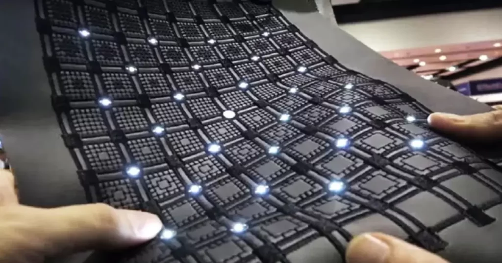 LED lights catch fabric on fire
