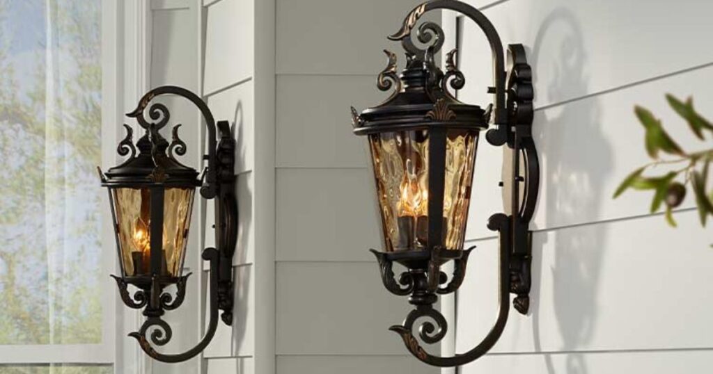 Wall-mounted fixtures for Porches and Entryways