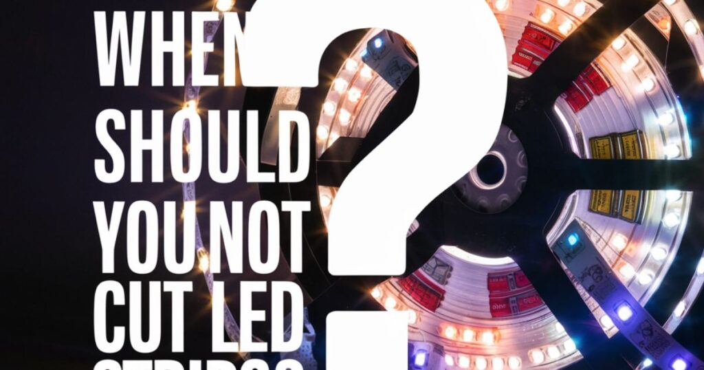 When Should You Not Cut LED Strips?